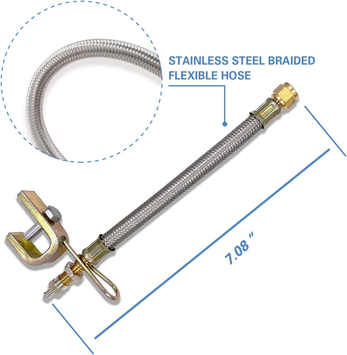 2 pcs 7/180mm Metal Valve Stem — view 4