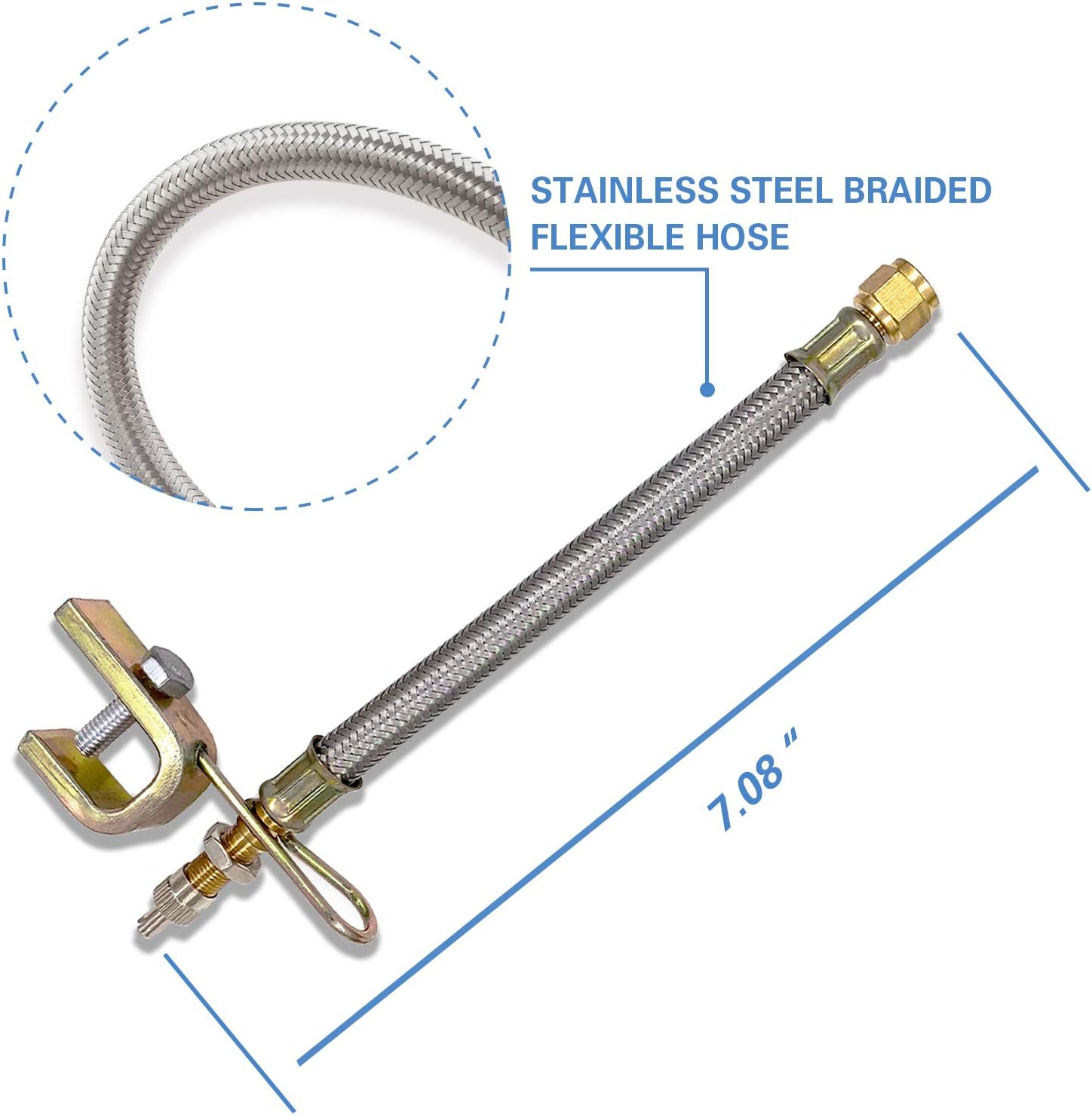 2 pcs 7/180mm Metal Valve Stem — view 4
