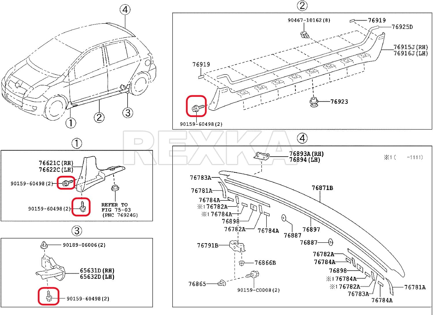 Toyota Lexus bumper splash shield screws 30 pack — view 8