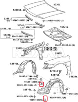 Toyota Lexus bumper splash shield screws 30 pack — view 9