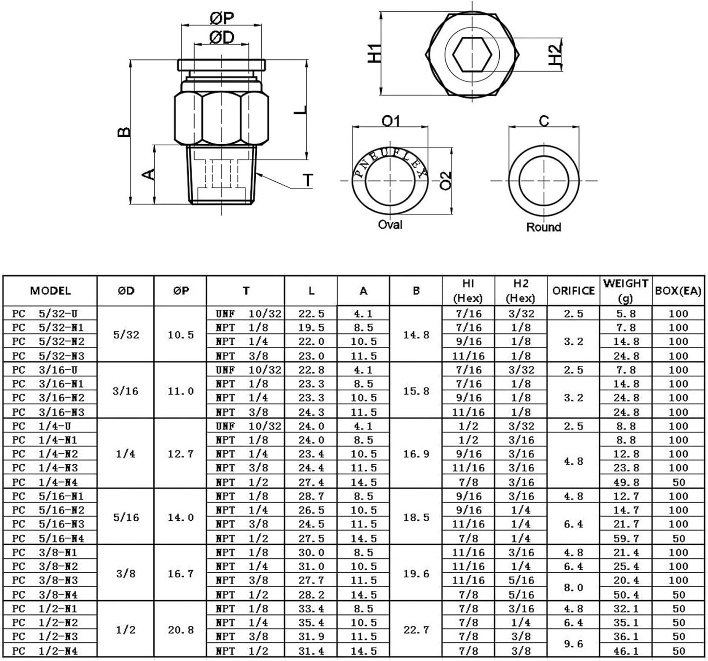 Push to Connect Tube Fitting PC — view 4