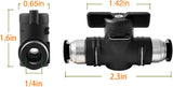 1/4 Push Connect Valve Pneumatic Ball — view 3