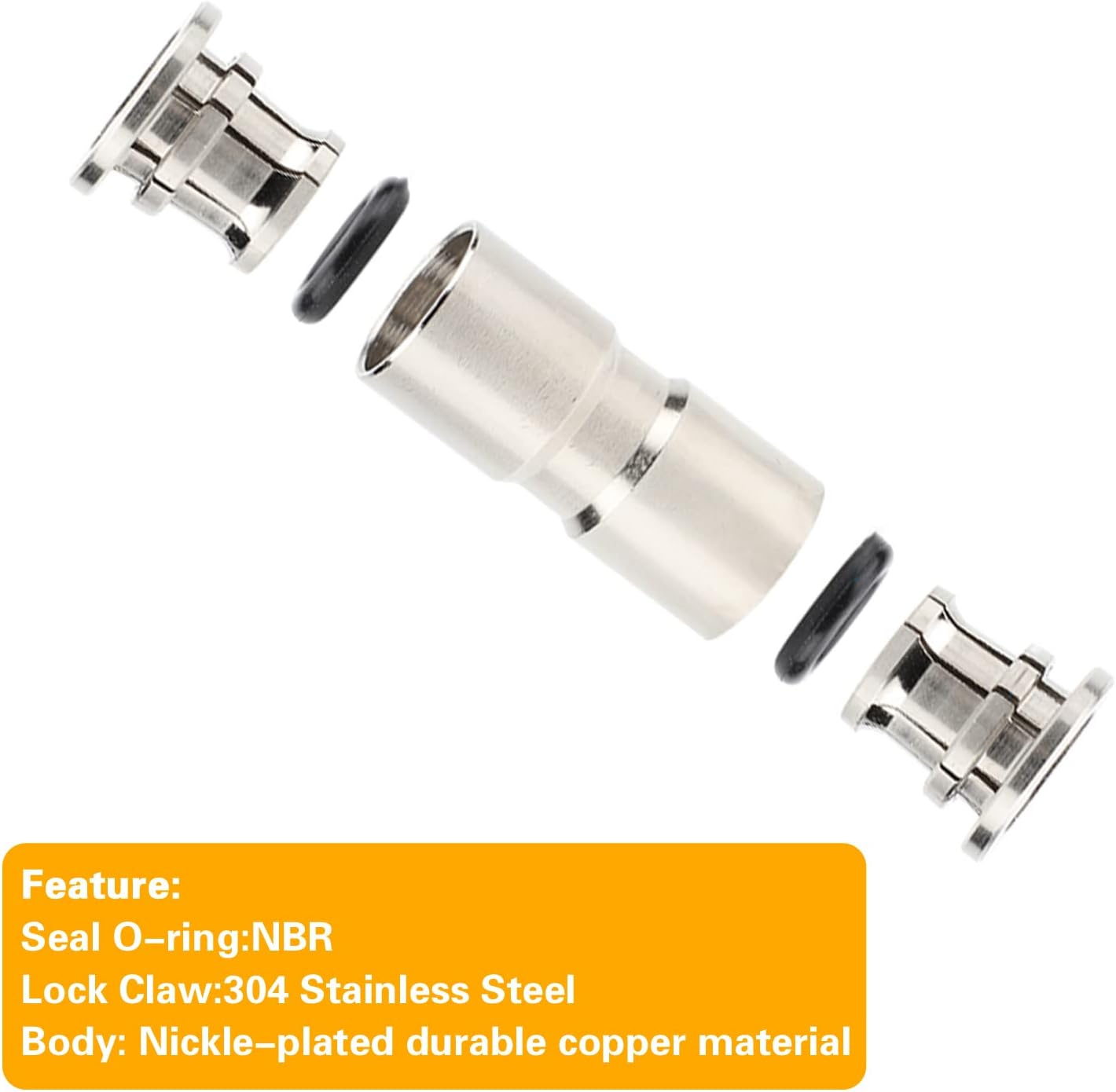 1/4 Union Straight Push to connect — view 3