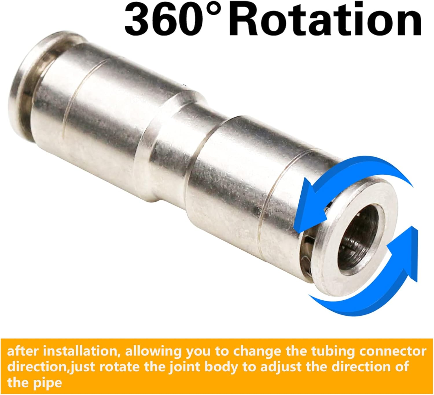 1/4 Union Straight Push to connect — view 4
