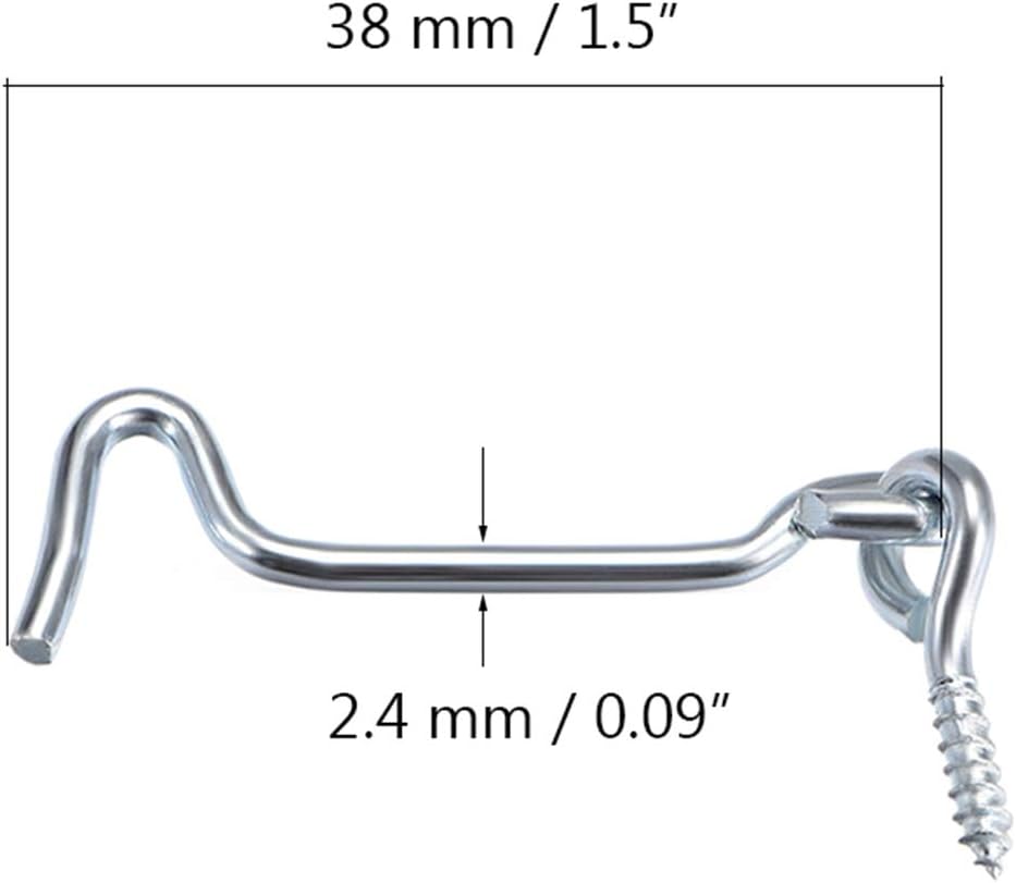 4Pcs 1.5 inches Cabin Hook Eye — view 3