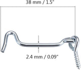 4Pcs 1.5 inches Cabin Hook Eye — view 3