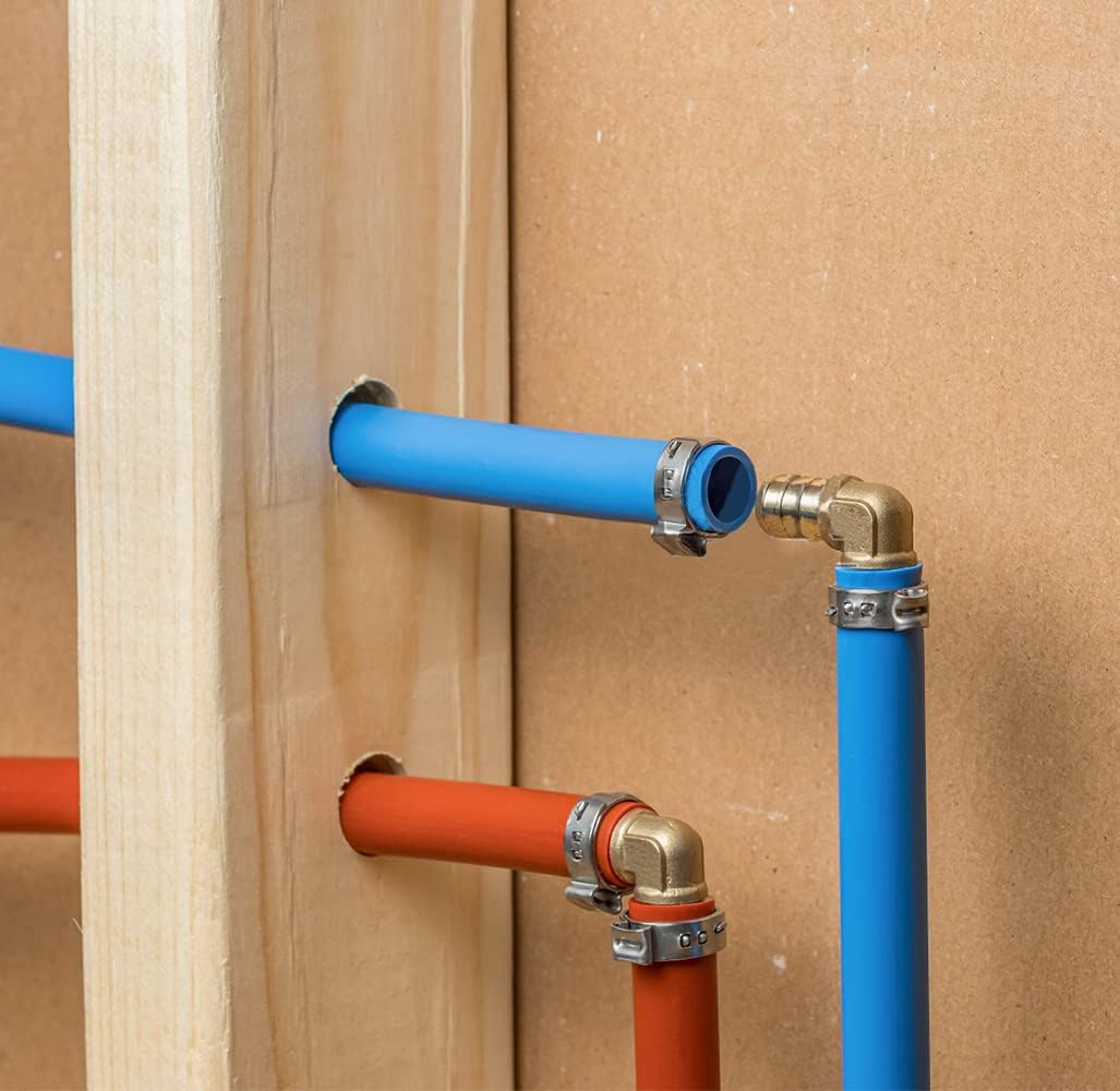 1/2 inch PEX brass elbow fittings 10 pack — view 8