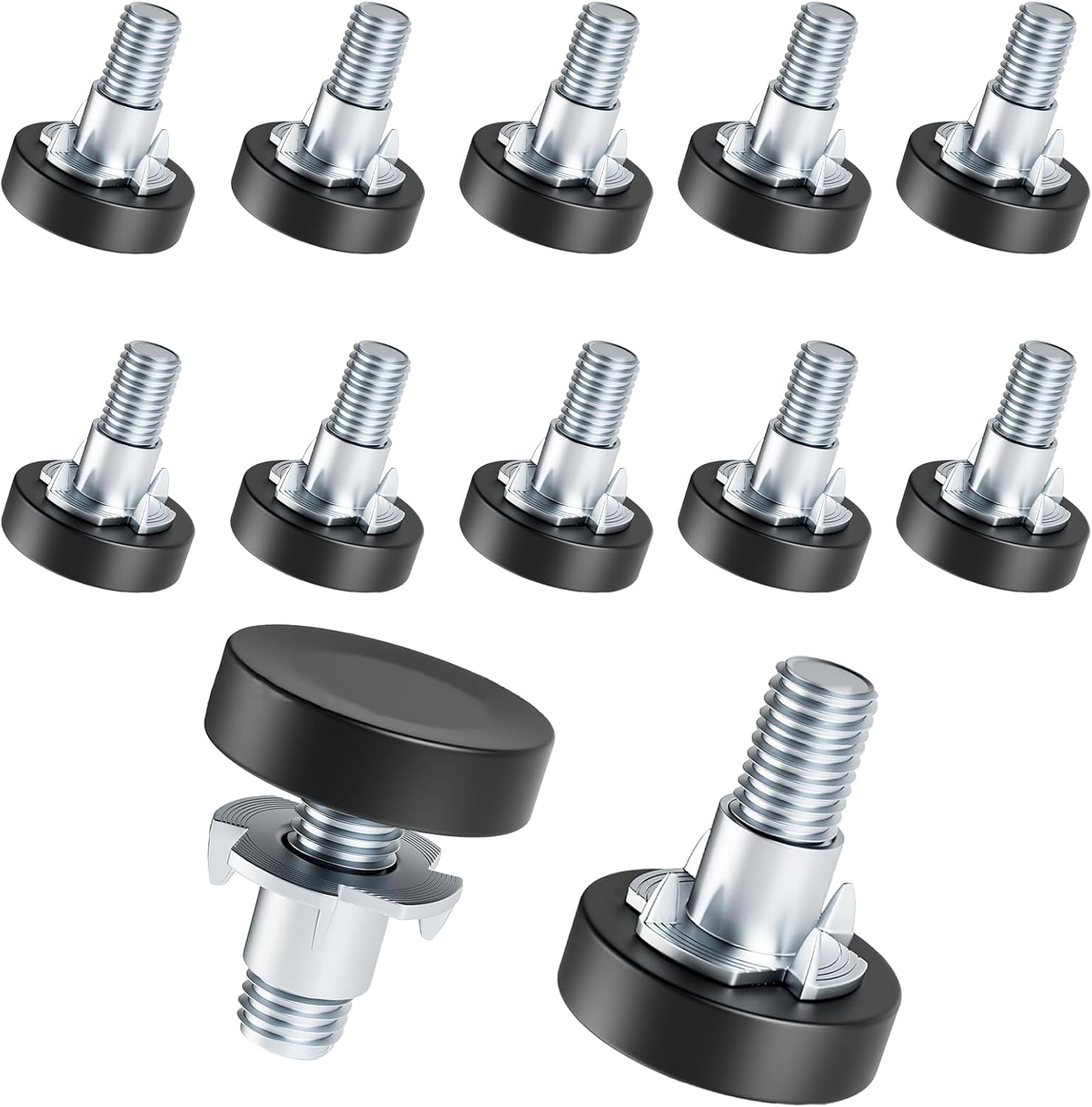 1/4 inch furniture levelling feet 12 pack — view 2
