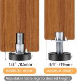 1/4 inch furniture levelling feet 12 pack — view 6