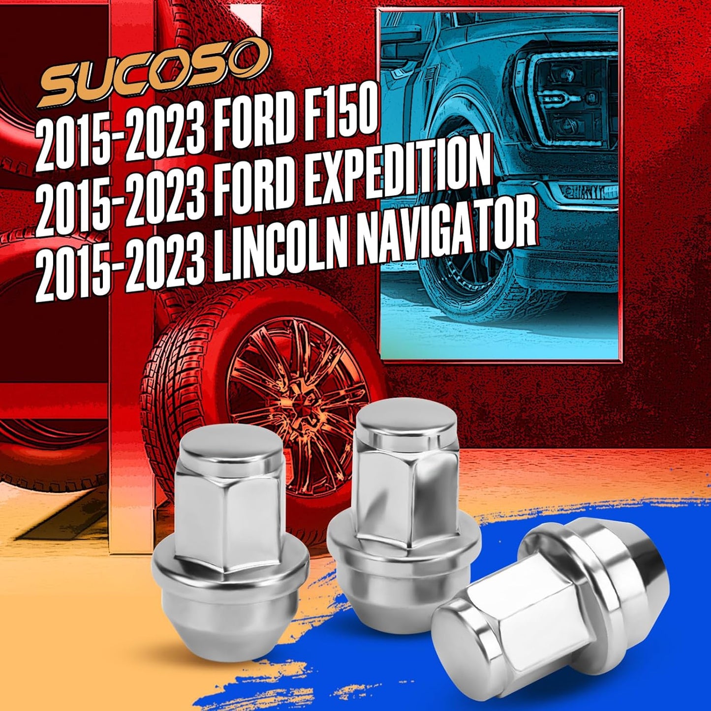 14x1.5 Ford F-150 lug nuts — view 4