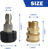 Pressure washer quick connect M22 2 set — view 4