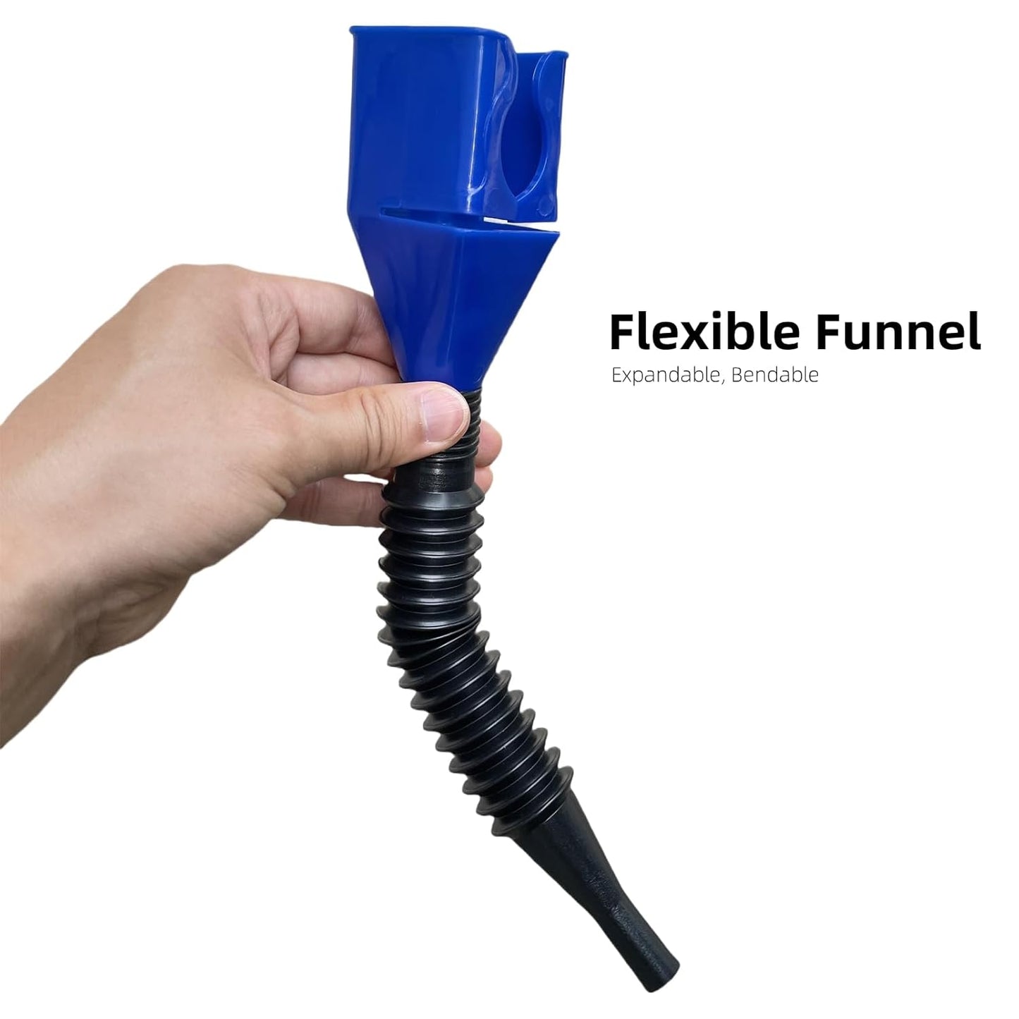 Retractable automotive fuel funnel 2 pack — view 3