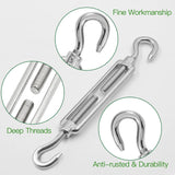 M6 hook and hook stainless steel turnbuckle 6 pack — view 3