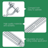 1/4 inch jaw jaw galvanised turnbuckle — view 3