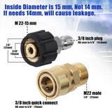 Pressure washer adapter set M22 4 pcs — view 4