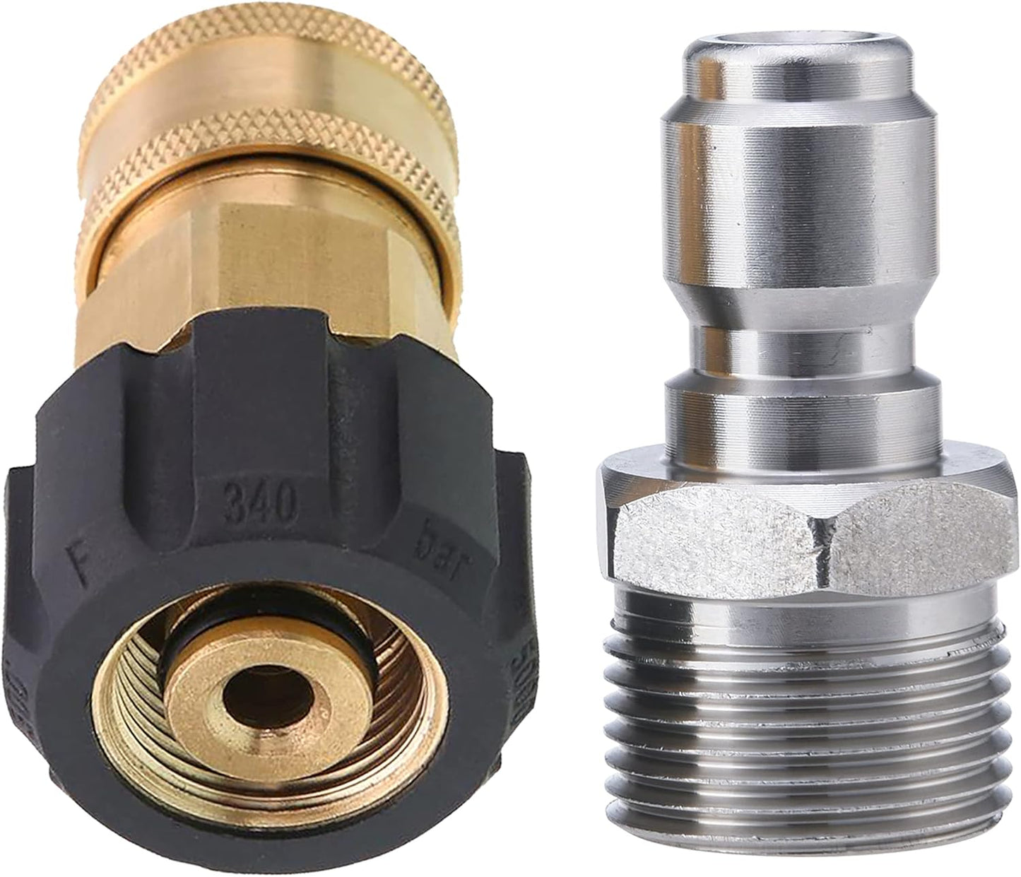 Pressure washer adapter M22 quick connect — view 2