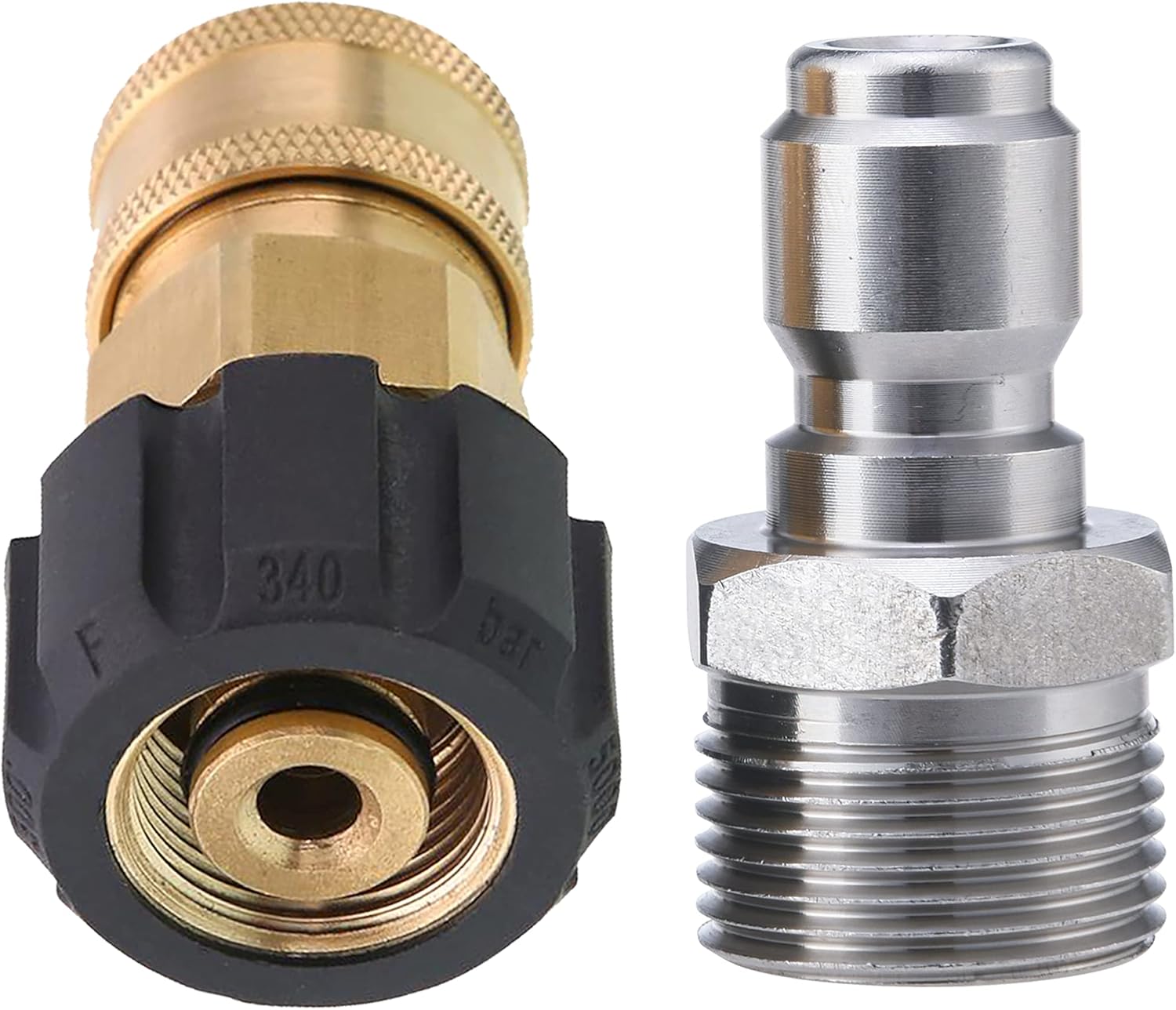 Pressure washer adapter M22 quick connect — view 2