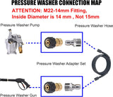 Pressure washer adapter M22 quick connect — view 3