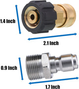 Pressure washer adapter M22 quick connect — view 5