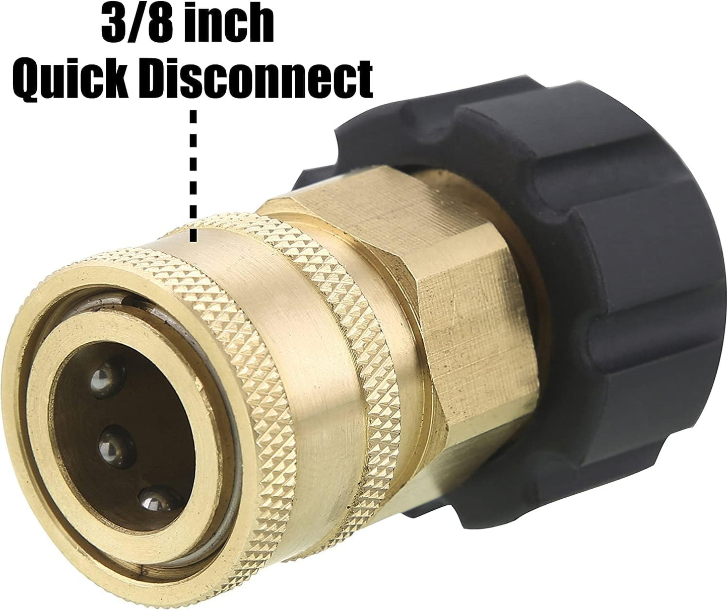 Pressure washer adapter M22 quick connect — view 6