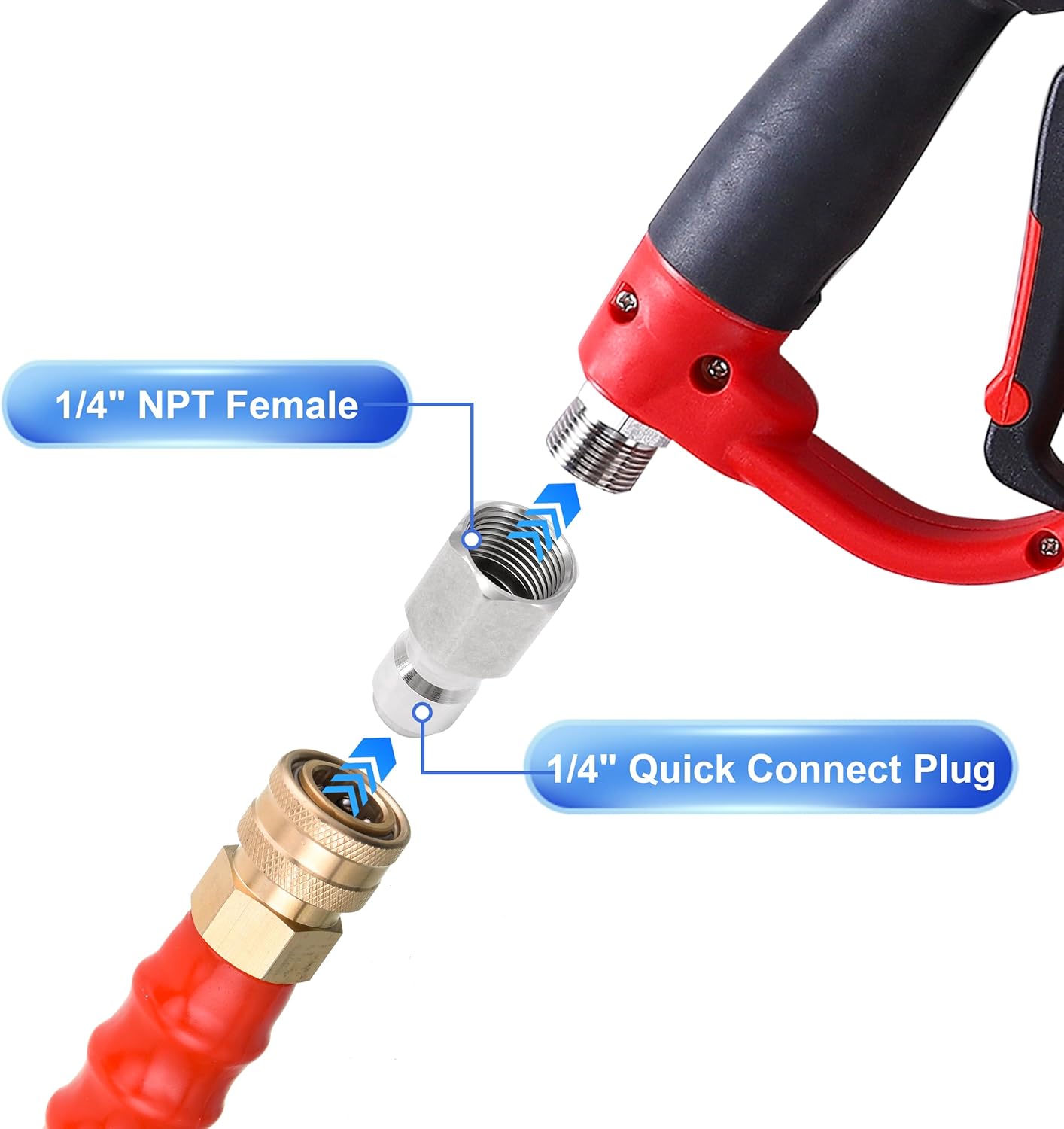 Pressure Washer Coupler, 1/4 Inch Quick — view 5
