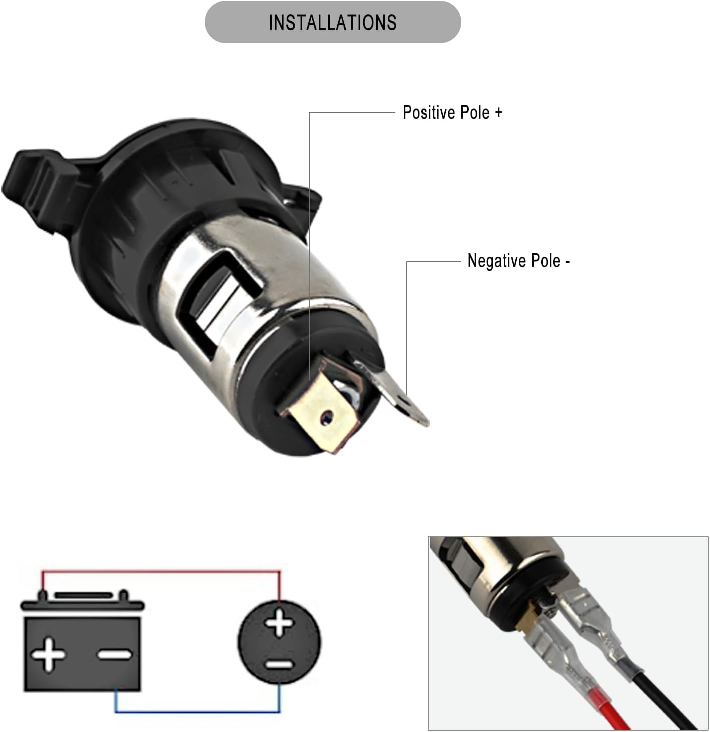 Cigarette Lighter Socket - 12V Car — view 5