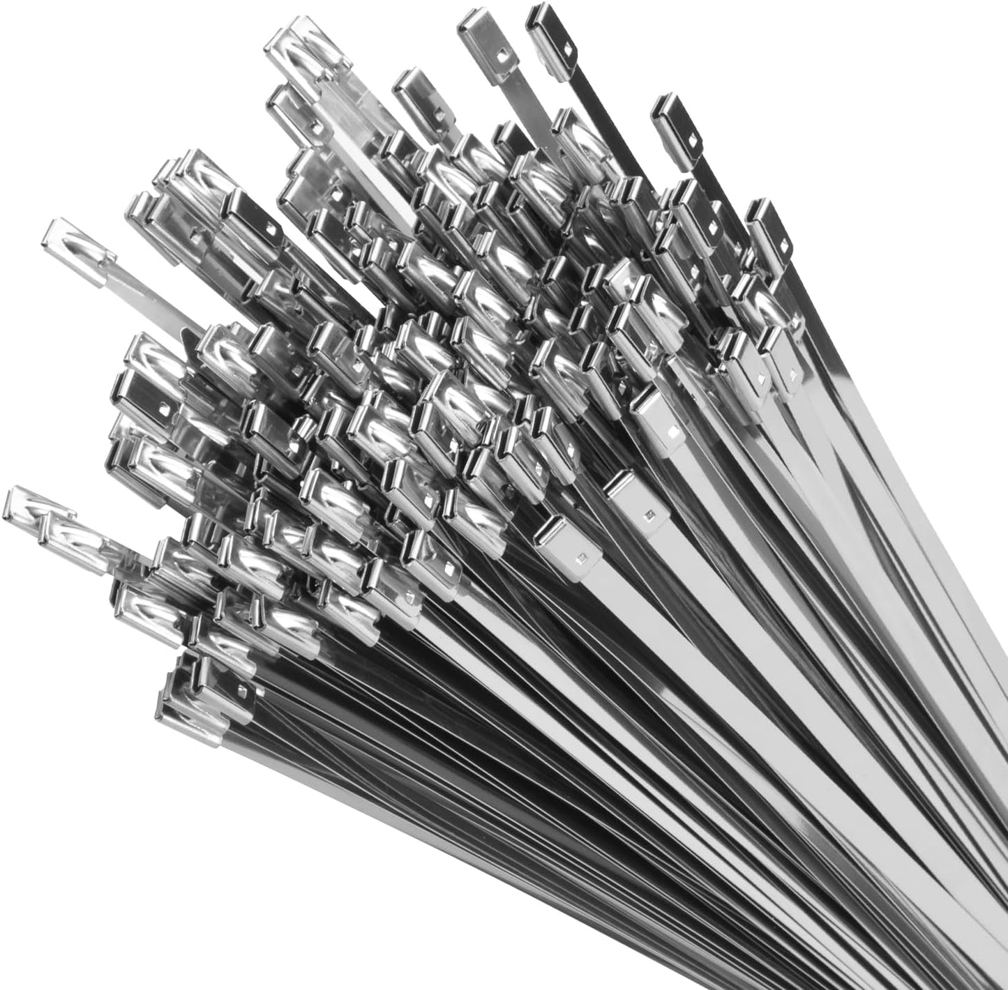 11.8 Inch Metal Zip Ties (200 — view 2