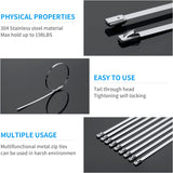 11.8 Inch Metal Zip Ties (200 — view 5