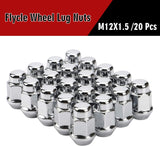 12x1.5 Wheel Lug Nuts, 20PCS Chrome — view 5