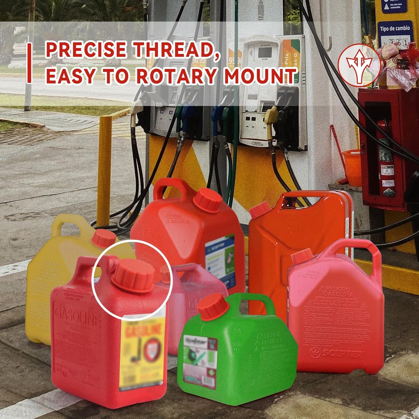 5 gallon gas can cap replacement 4 pack — view 6