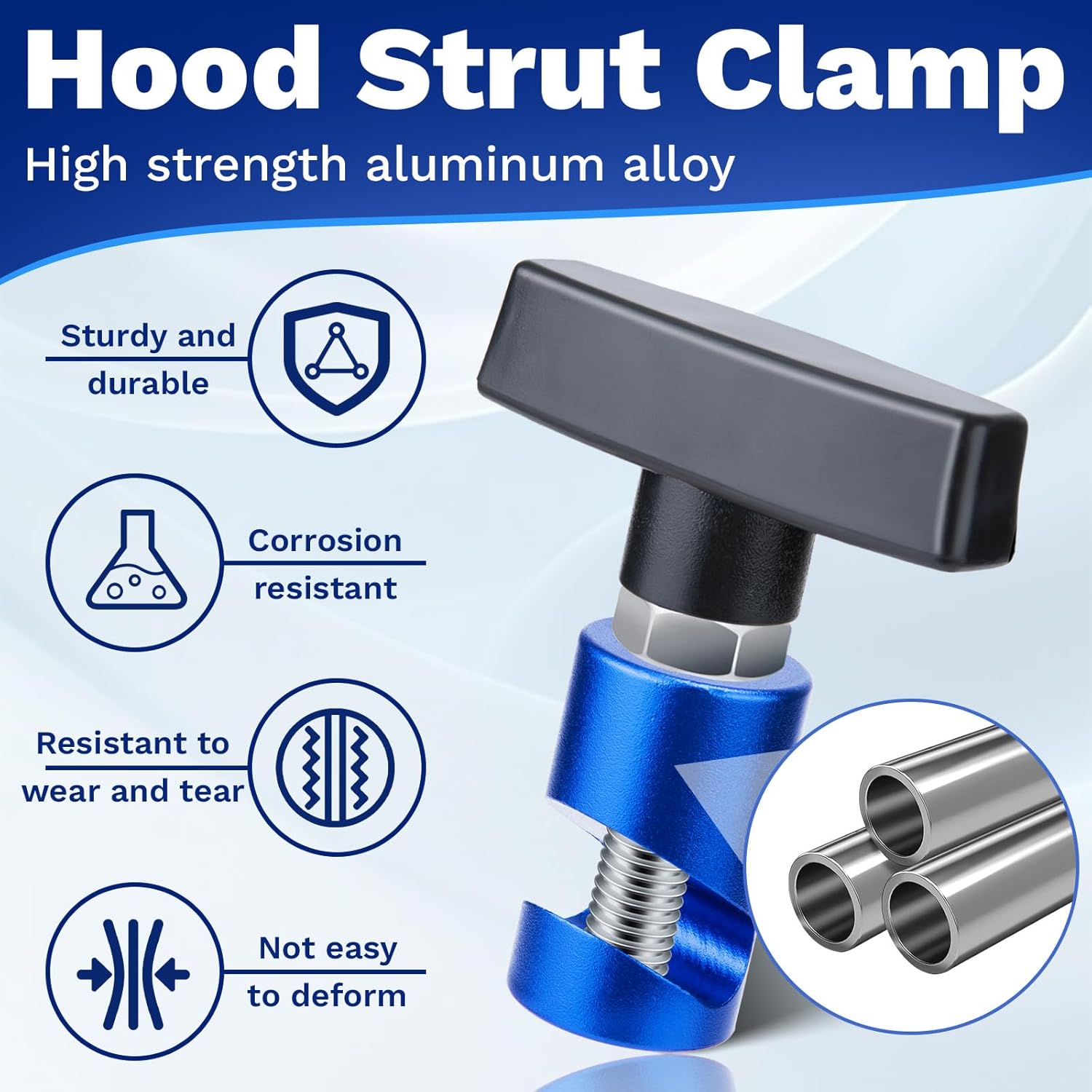 2 PCS Car Hood Prop Struts — view 5