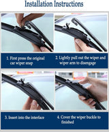 2Pcs Windshield Wipers-22 + 22 Premium — view 8