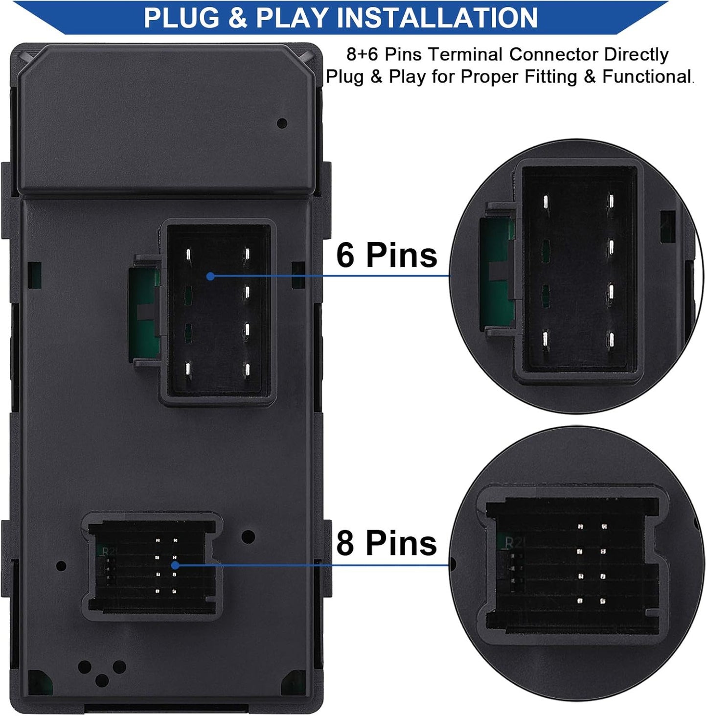 Driver Side Power Master Window Switch, — view 5