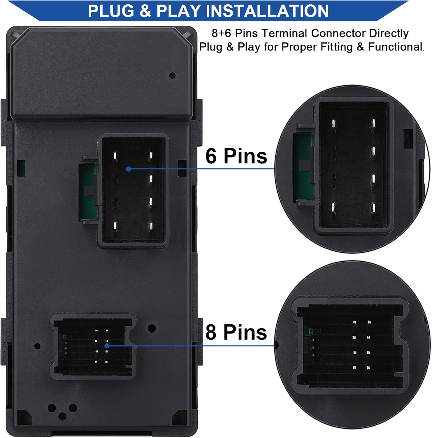 Driver Side Power Master Window Switch, — view 5