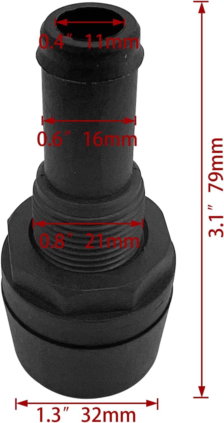Marine polypropylene fuel vent 5/8 inch — view 4