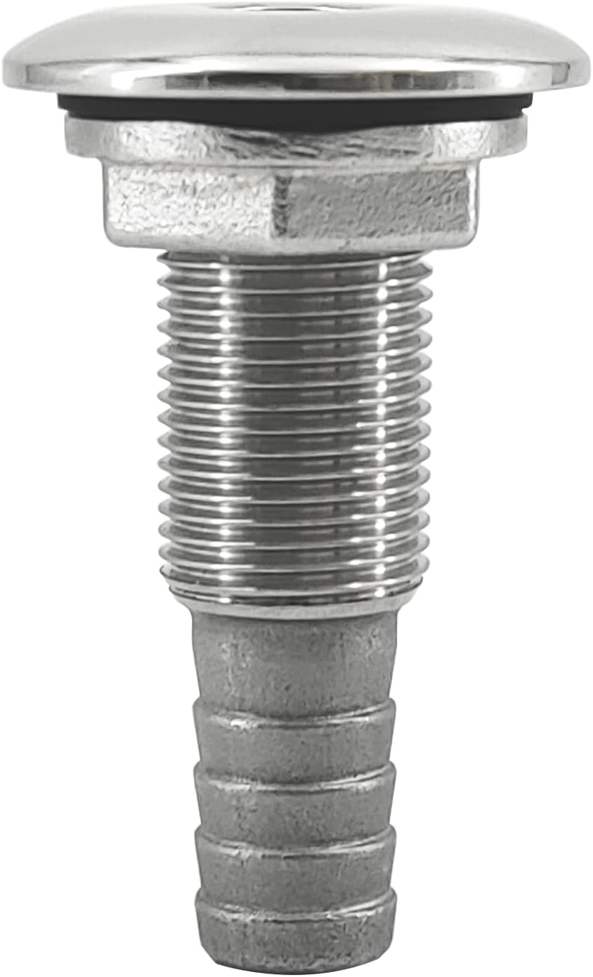 1/2 Stainless Steel Thru-Hull ，Barbed Standard — view 3