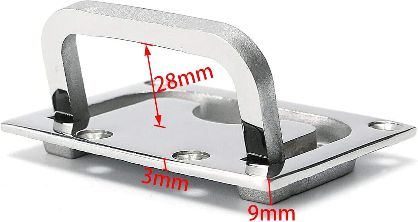 Marine hatch lift ring handle — view 3
