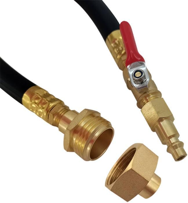 RV winterizing flush hose fitting kit — view 6