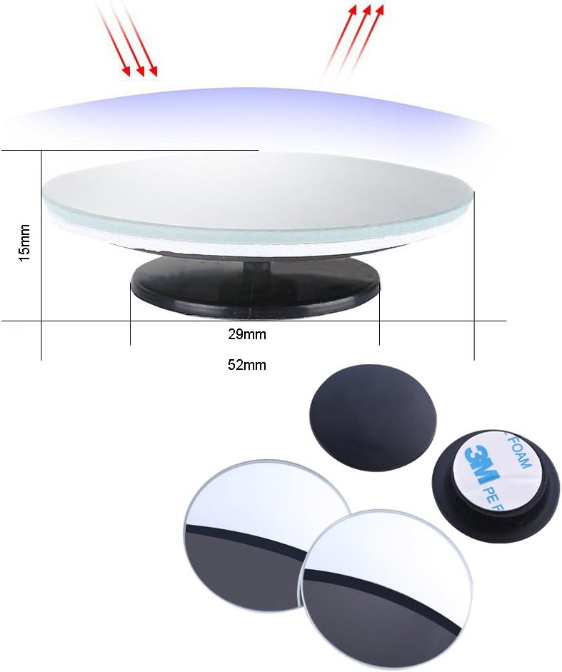Petluno round blind spot mirrors — view 3