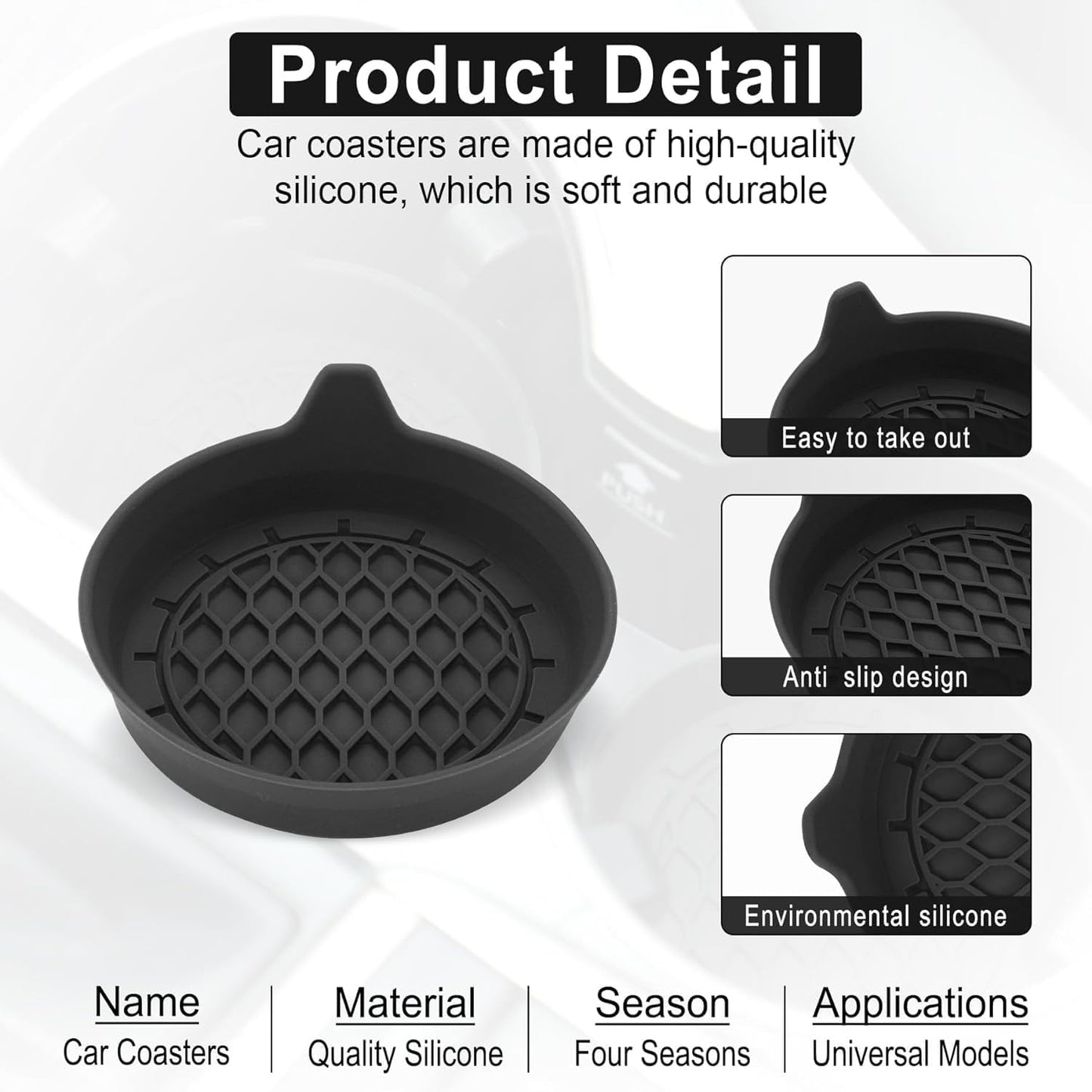 Petluno car cup holder coaster — view 3