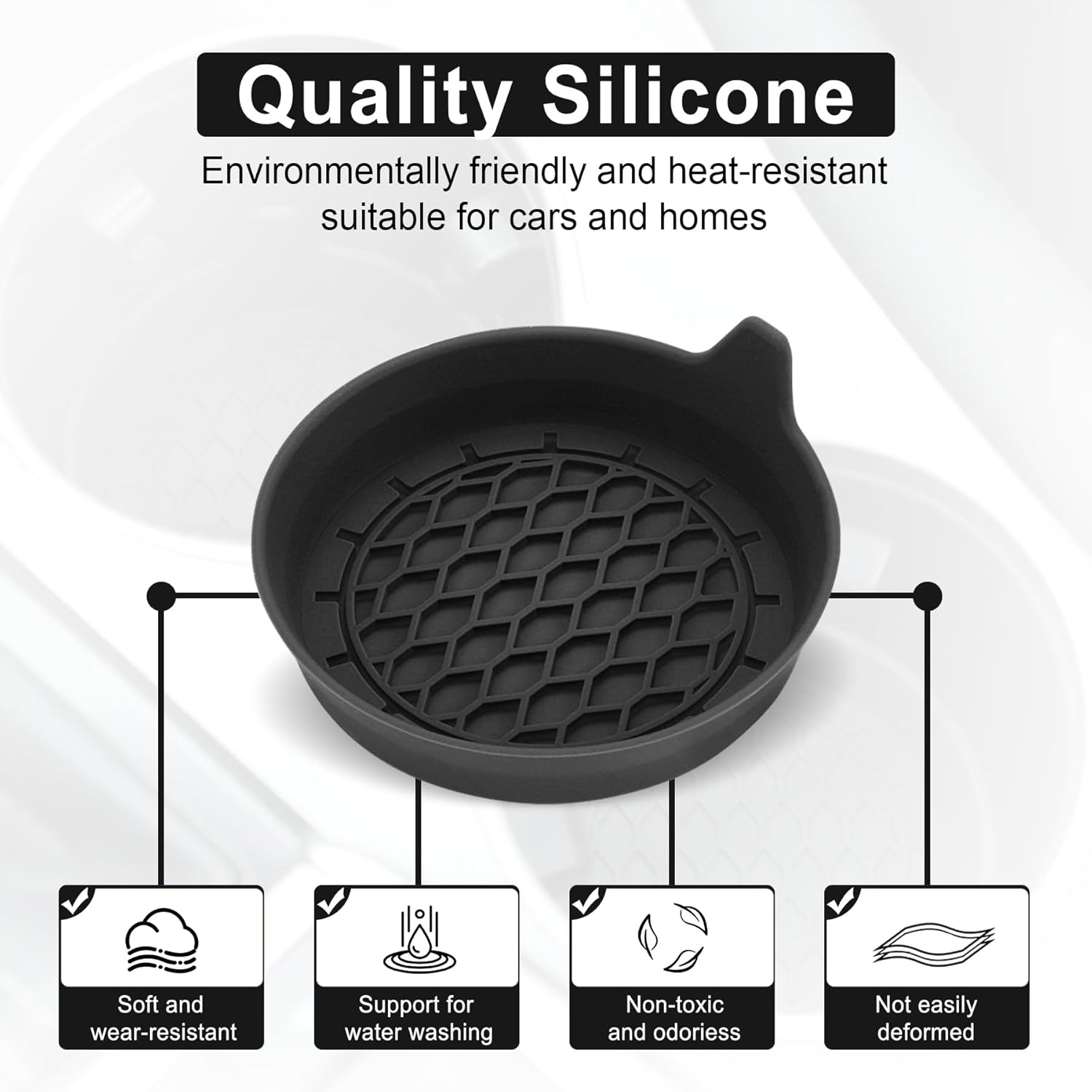 Petluno car cup holder coaster — view 4