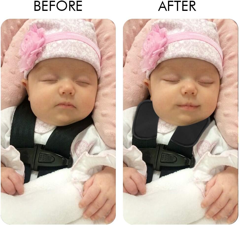 Baby car seat strap pads — view 4
