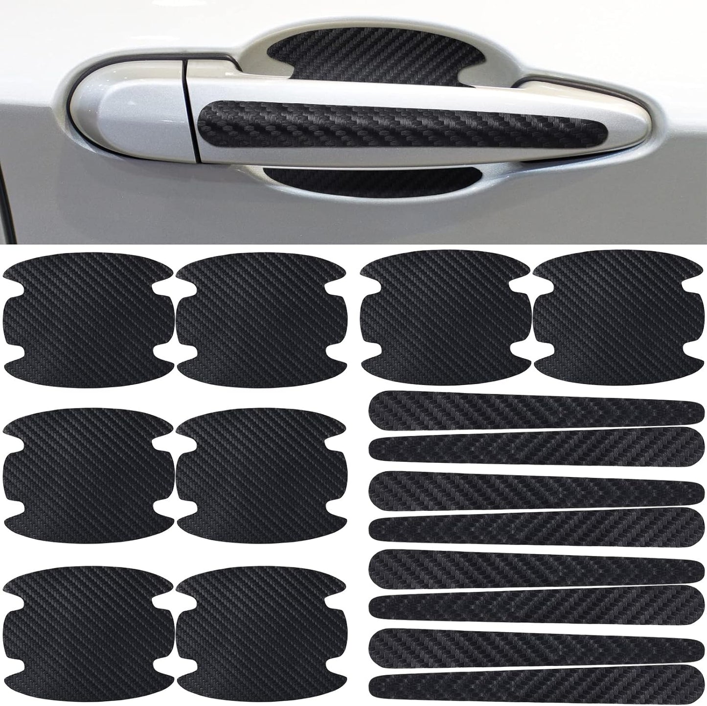 Car door handle scratch protector — view 2
