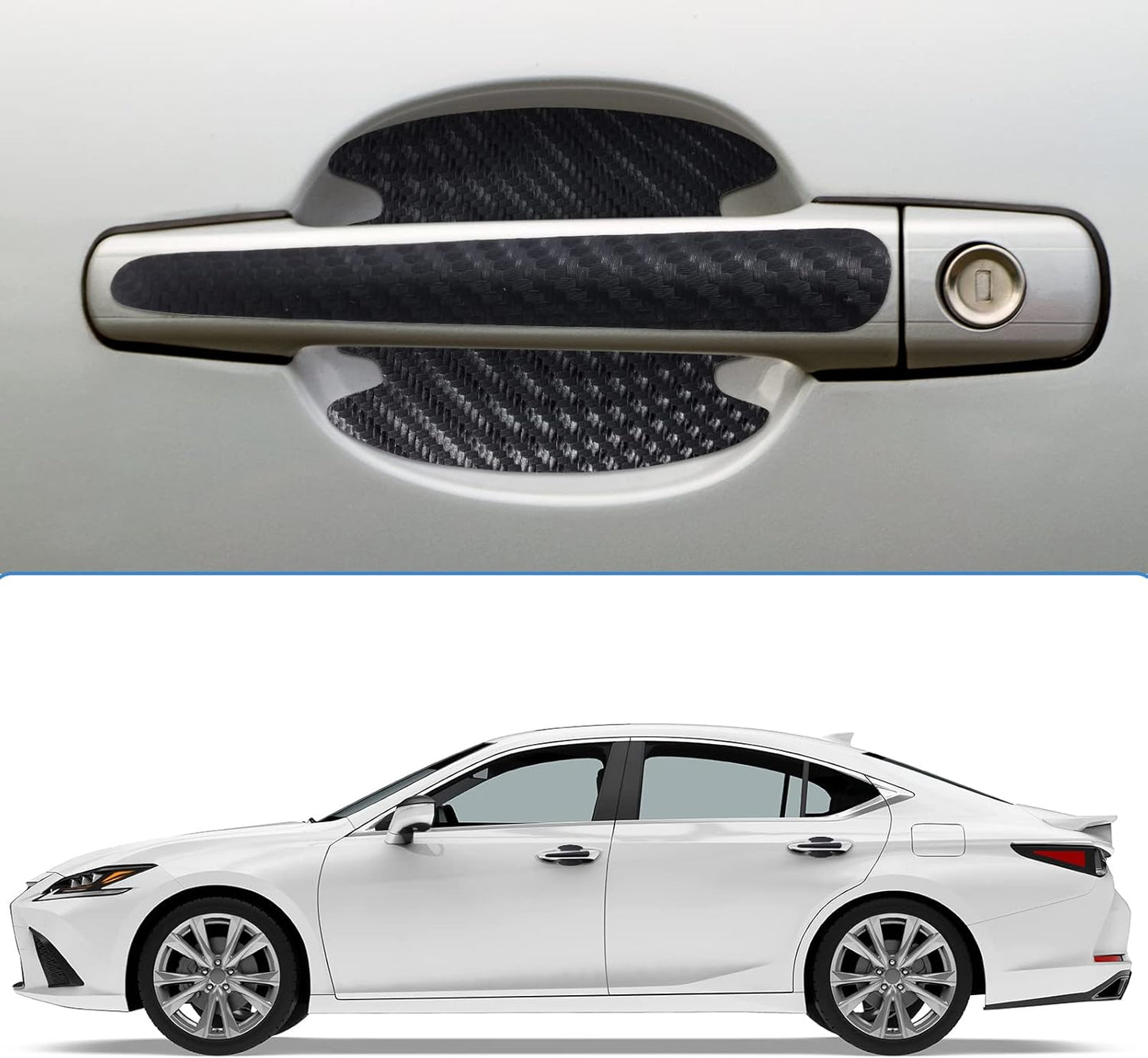 Car door handle scratch protector — view 6