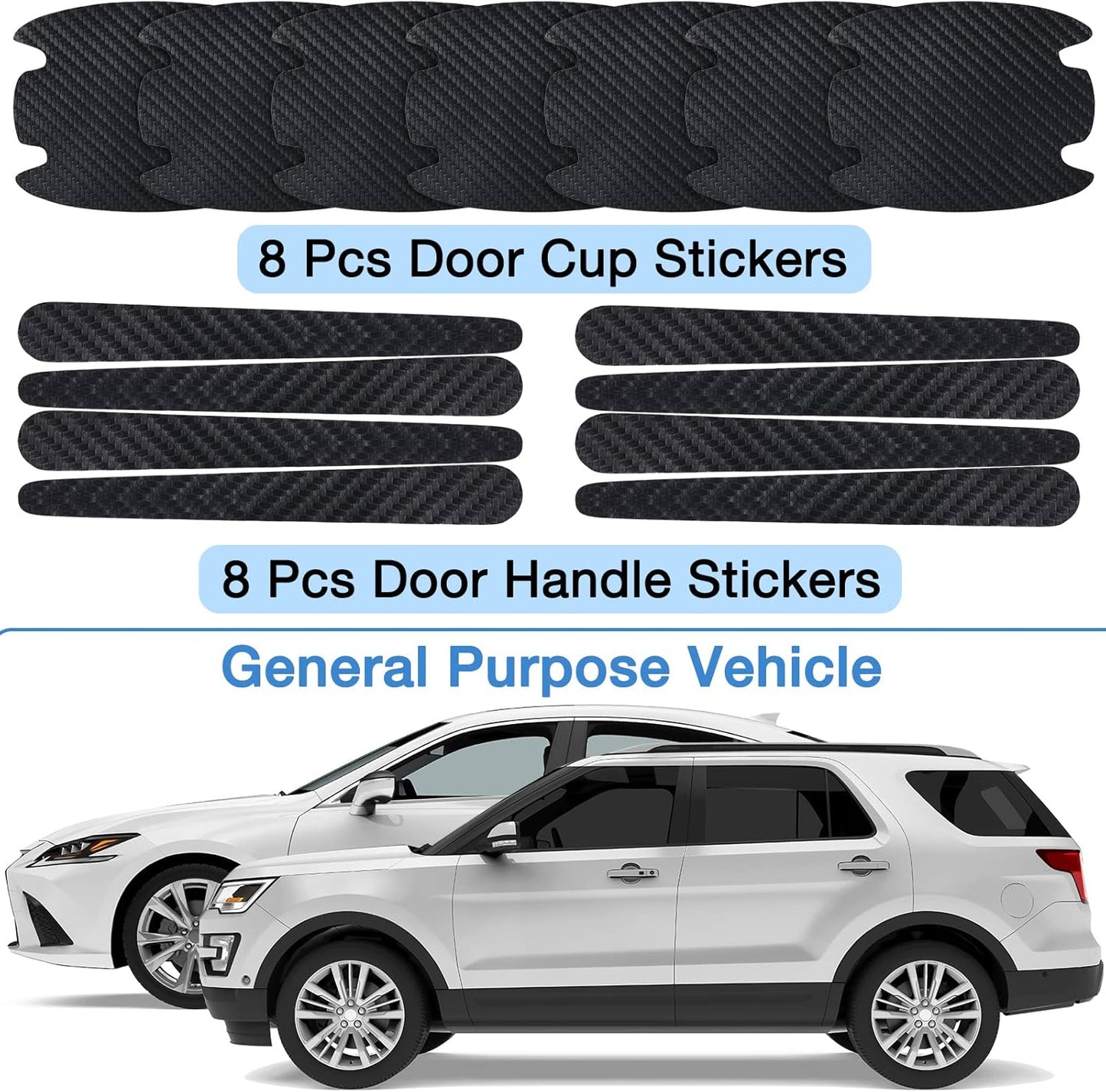 Car door handle scratch protector — view 7