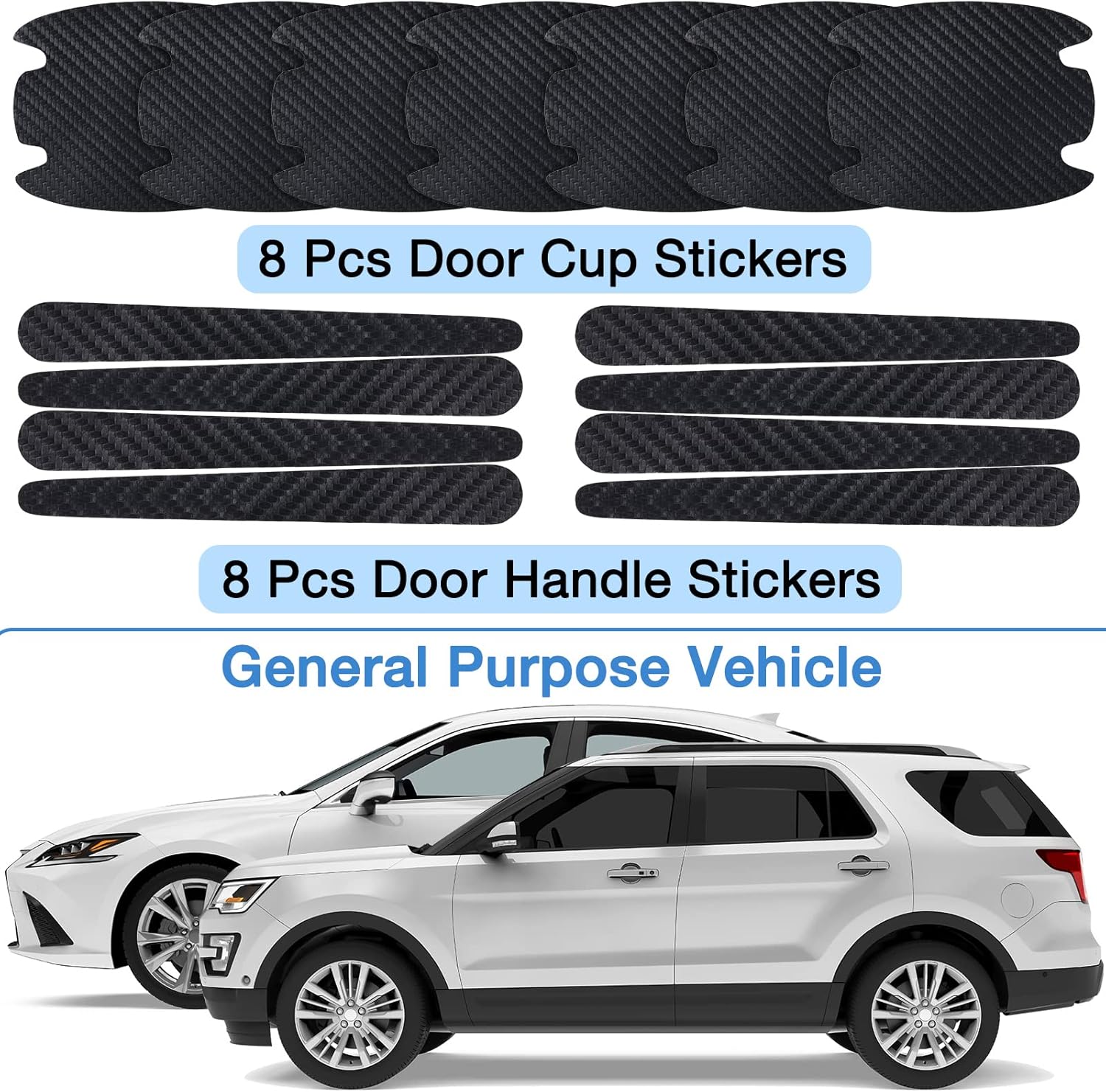 Car door handle scratch protector — view 7