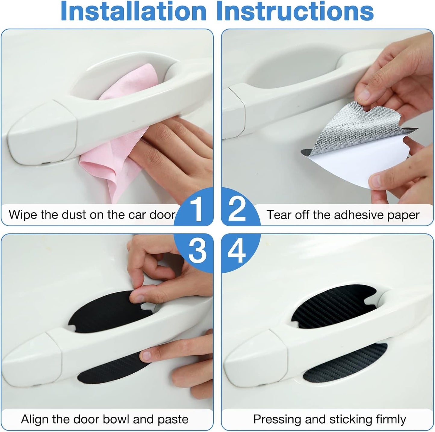 Car door handle scratch protector — view 8