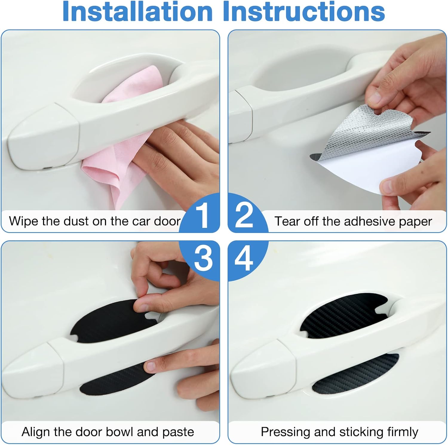 Car door handle scratch protector — view 8