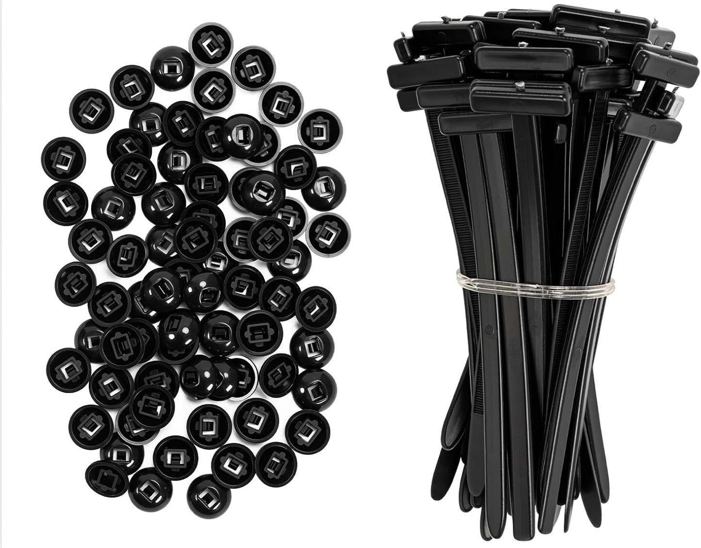 Nylon zip ties 100 piece — view 2