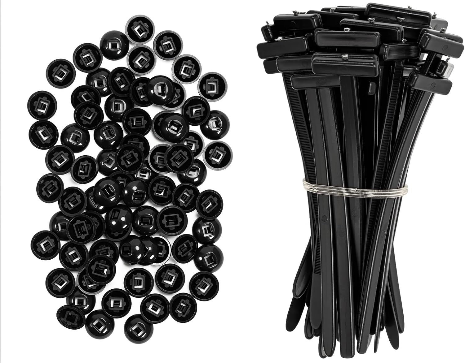 Nylon zip ties 100 piece — view 2